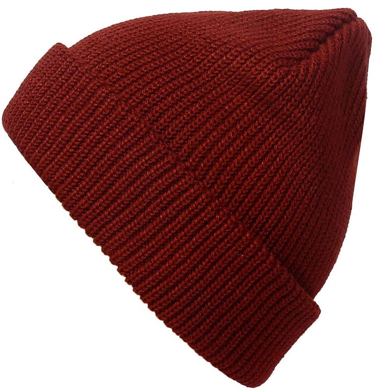 Paladoo Warm Daily Slouchy Beanie Hat Knit Cap for Men and Women (2pack Black/Rusty red) - Image 4